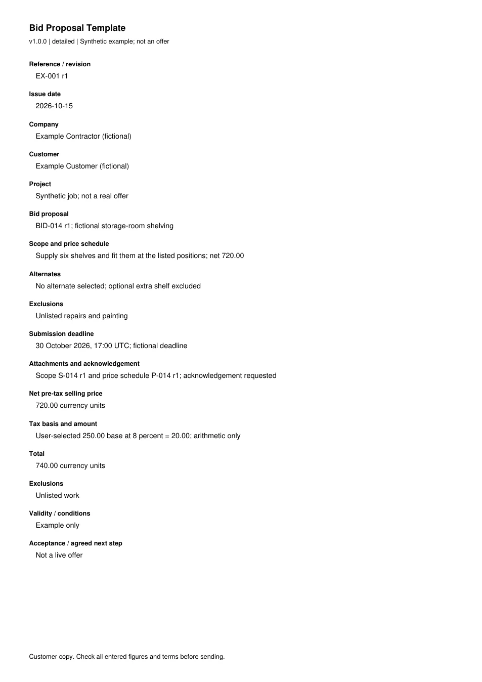 First page of the original filled example; all fields are transcribed below