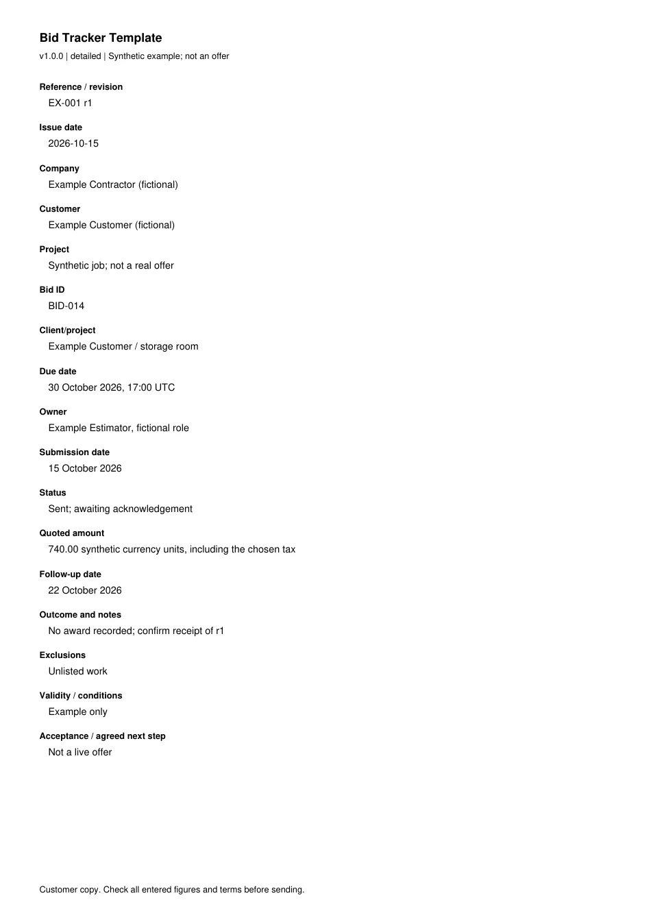First page of the original filled example; all fields are transcribed below