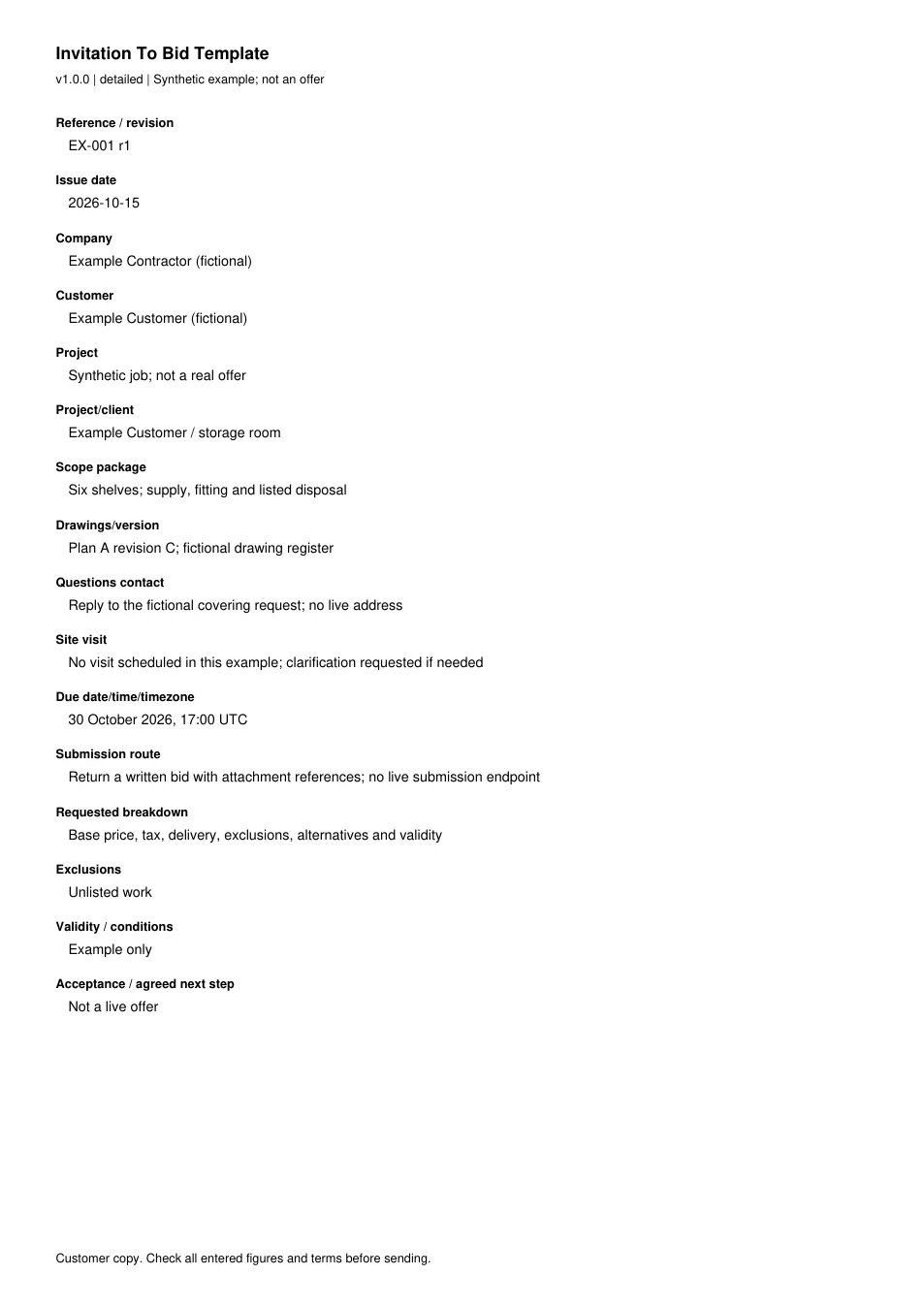 First page of the original filled example; all fields are transcribed below