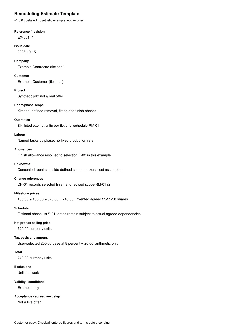 First page of the original filled example; all fields are transcribed below