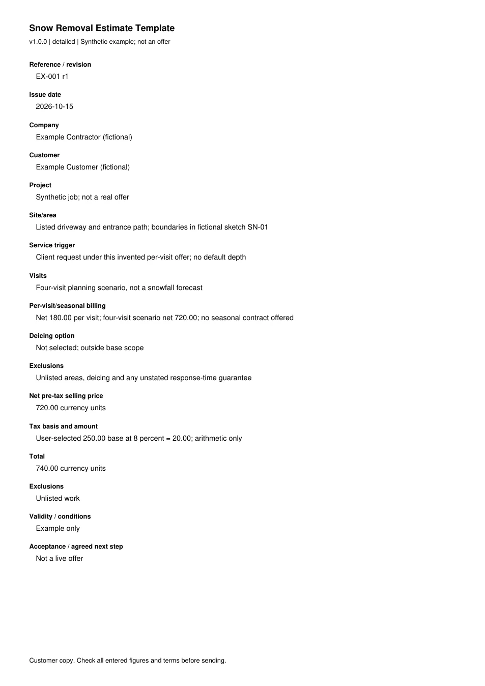 First page of the original filled example; all fields are transcribed below